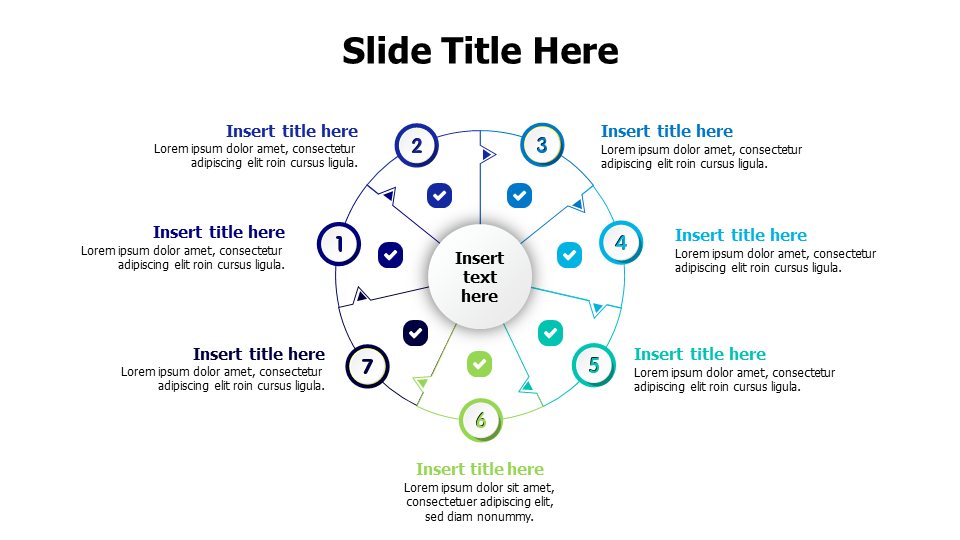 7-Step Circular Process Loop Infographic | PPT Design