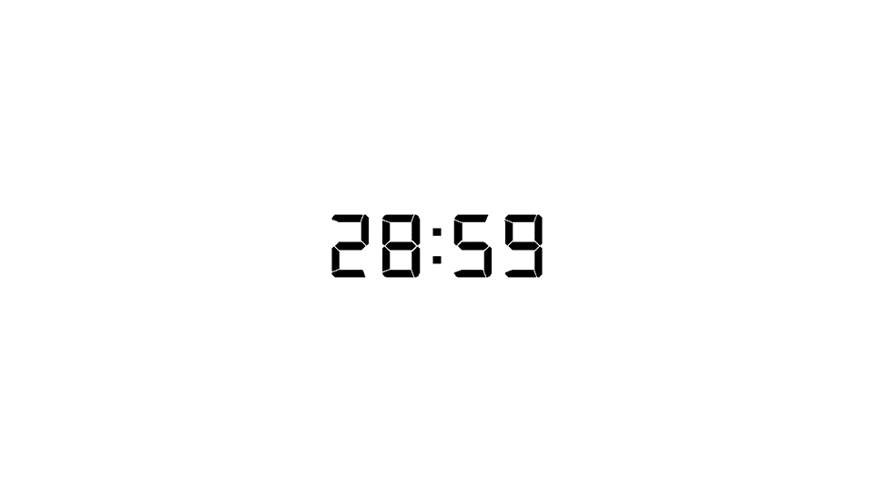 29 Minute Digital Countdown Timer | Timer | PPT Design