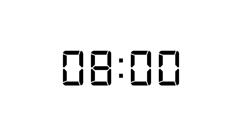 8 Minutes timer PowerPoint Template