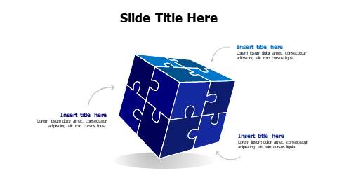 3 points rubik's cube puzzle infographic
