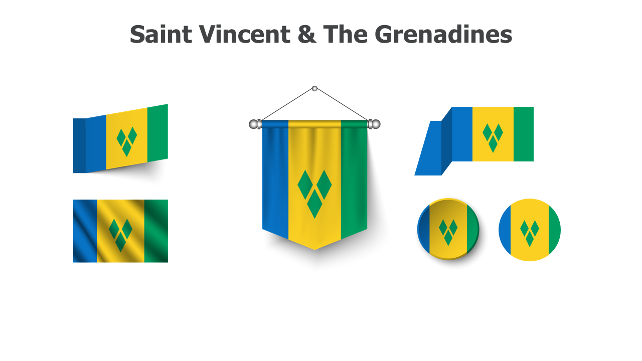 Flag,editable flags,Powerpoint,infographics,slides,Templates,Saint Vincent & The Grenadines