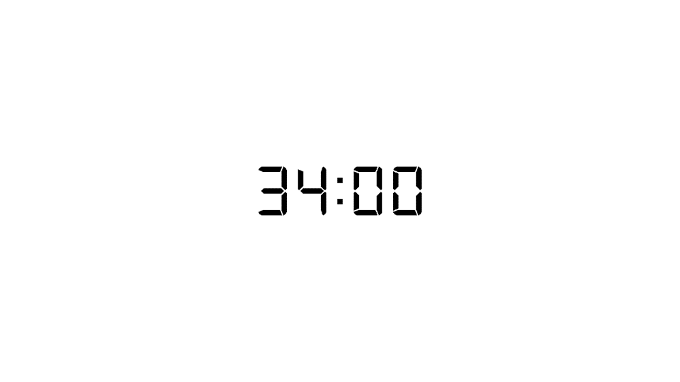 34 minutes timer