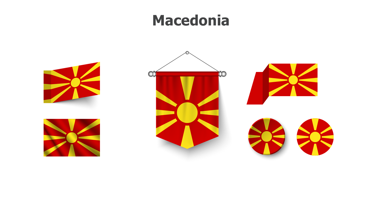 Flag,editable flags,Powerpoint,infographics,slides,Templates,Macedonia