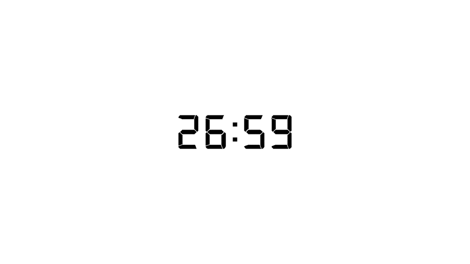 Digital Clock 27 Minute Timer