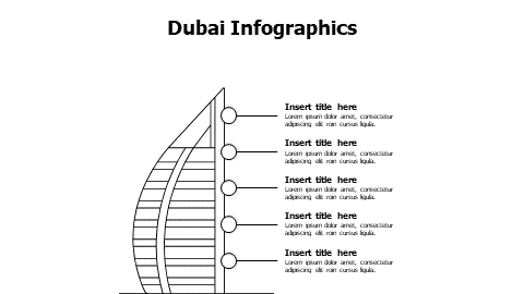 4 points outline Burj Al-Arab infographic