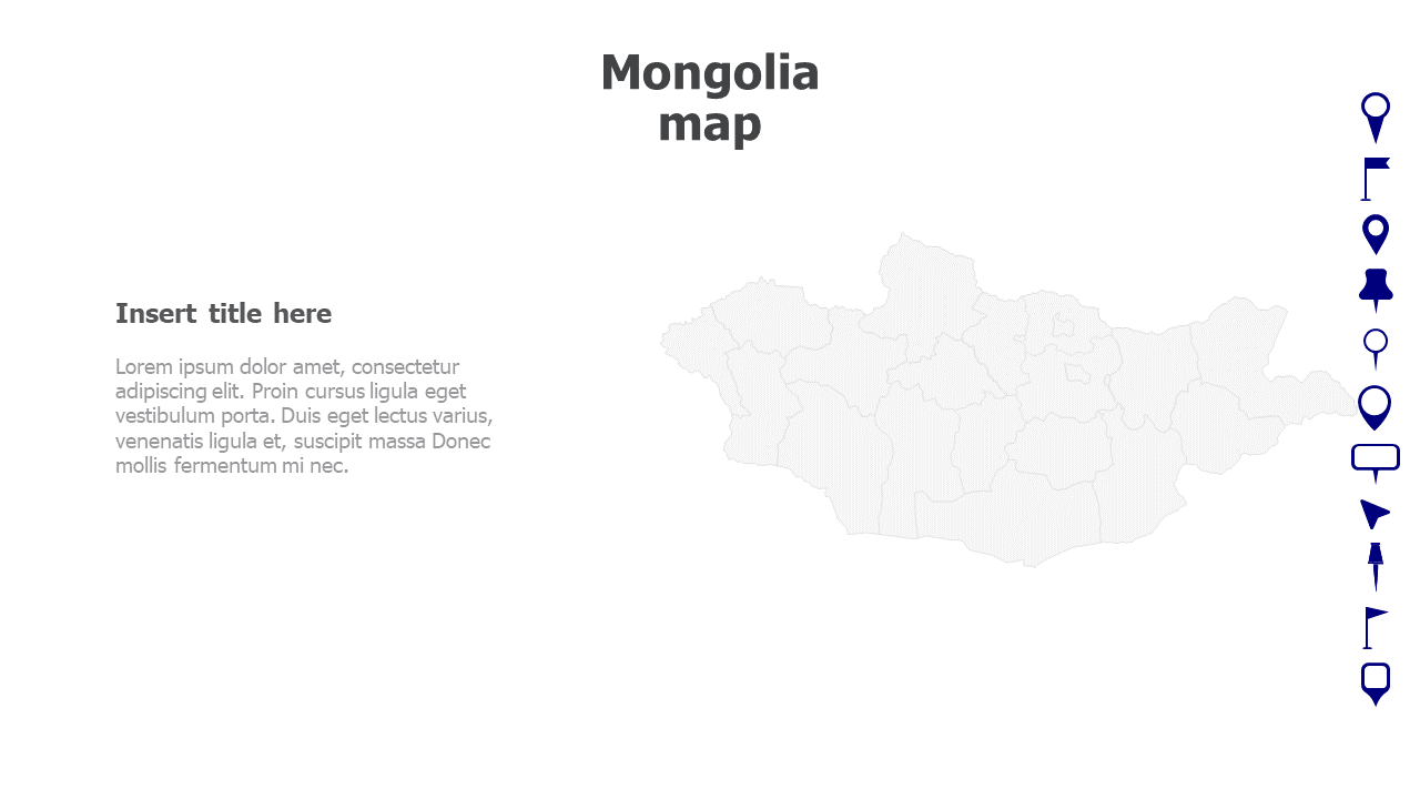 Map,Editable map,pins,countries,counties,infographics,continent,powerpoint,powerpoint infographics,Google slides,Keynote,Mongolia map