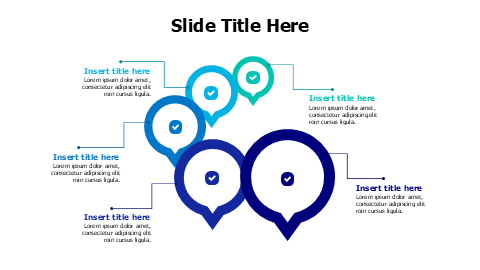 5 points colored speech bubbles infographic-8735 PowerPoint Template