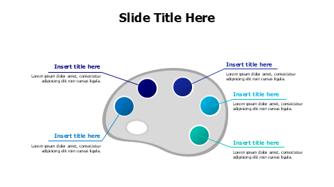 5 points artist palette infographic