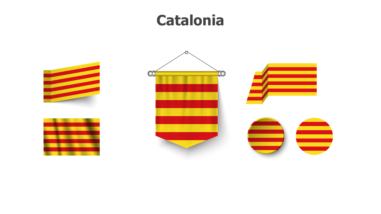 Flag,editable flags,Powerpoint,infographics,slides,Templates,Catalonia,Catalan