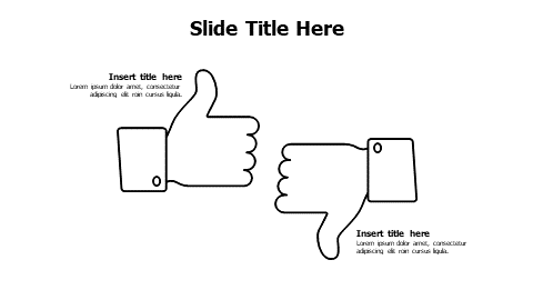 2 points outline good and bad hands infographic