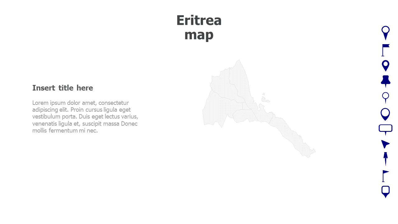 Map,Editable map,pins,countries,counties,infographics,continent,powerpoint,powerpoint infographics,Google slides,Keynote,Eritrea map