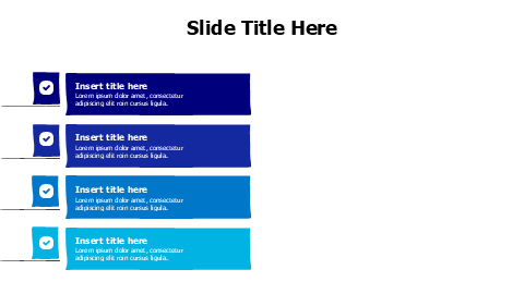 4 colored doodle stripes infographic