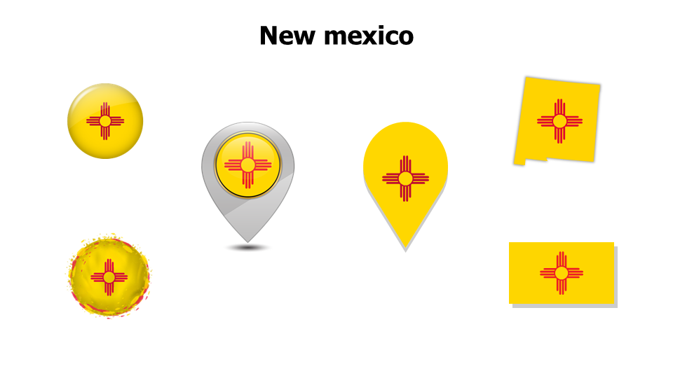Flag,editable flags,Powerpoint,infographics,slides,Templates,New Mexico