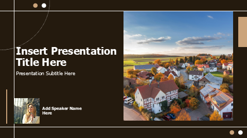 Aerial Village Real Estate Cover Template