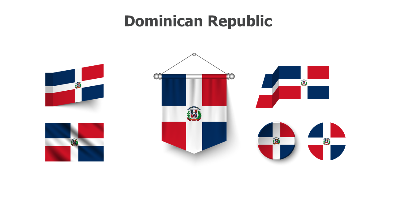 Flag,editable flags,Powerpoint,infographics,slides,Templates,Dominican Republic
