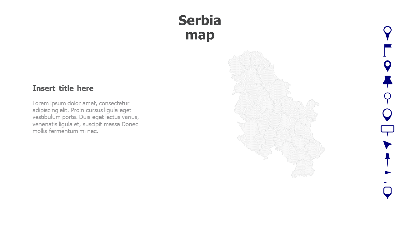 Map,Editable map,pins,countries,counties,infographics,continent,powerpoint,powerpoint infographics,Google slides,Keynote,Serbia map