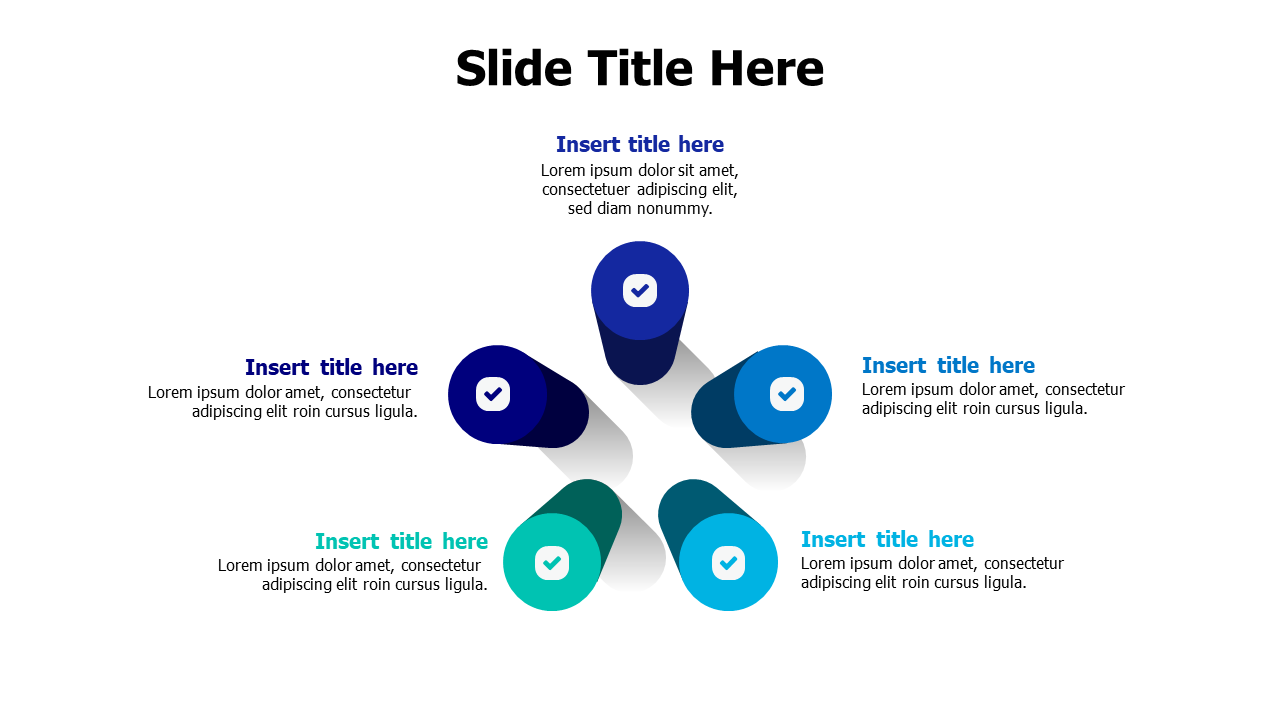 3D columns branching infographic