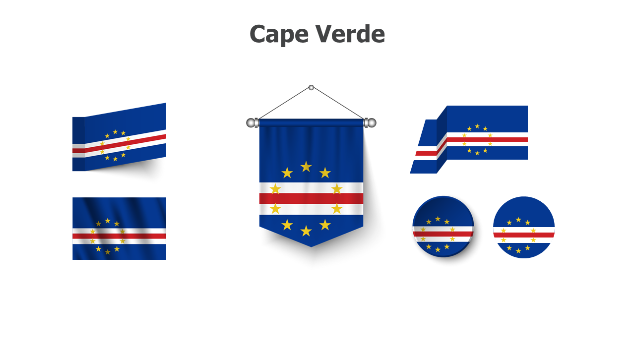 Flag,editable flags,Powerpoint,infographics,slides,Templates,Cape Verde