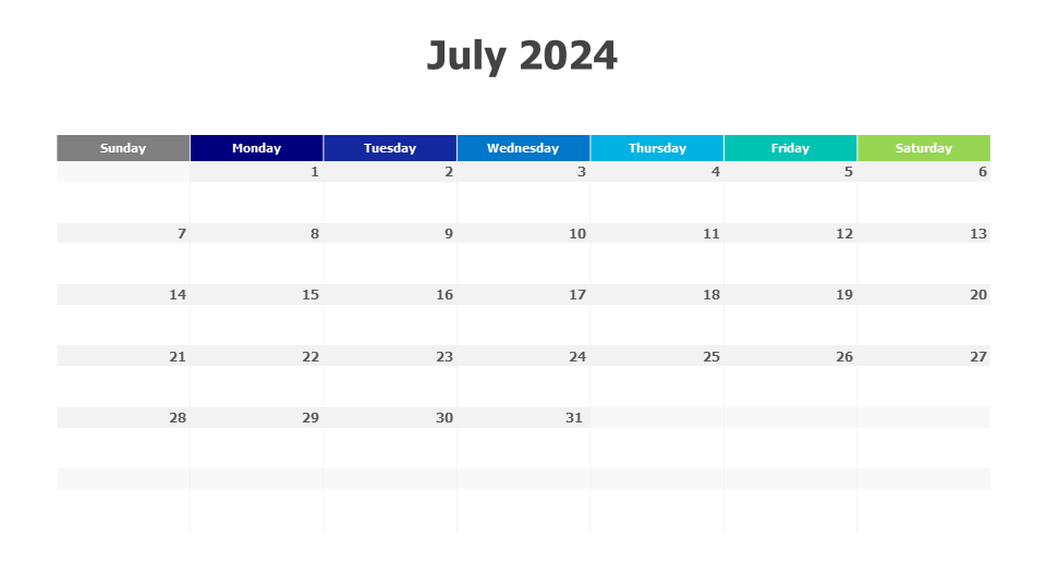 July 2024 calendar