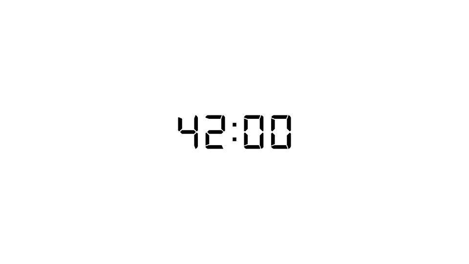 42 minutes timer