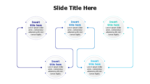 Five Node Network Connection Diagram — Alternaâ€¦ | PPT Design