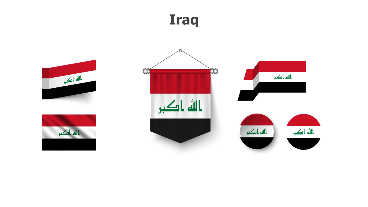 Flag,editable flags,Powerpoint,infographics,slides,Templates,Iraq