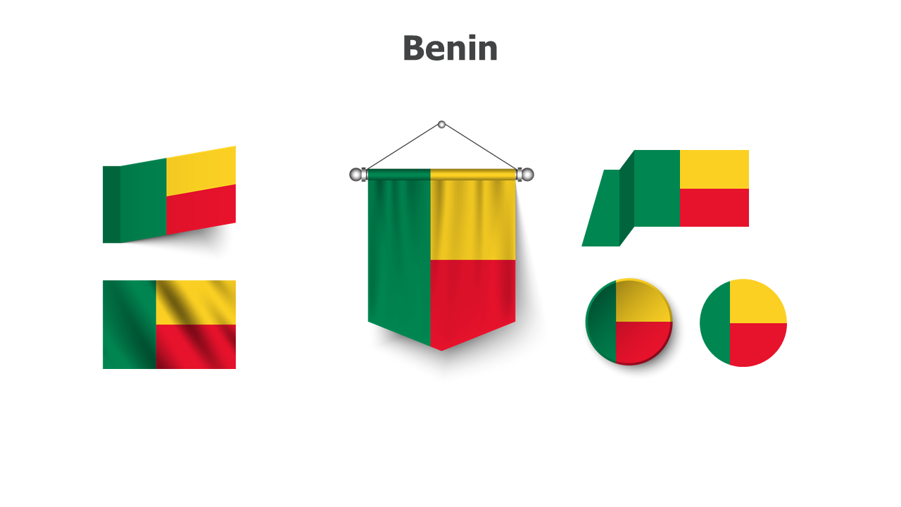 Flag,editable flags,Powerpoint,infographics,slides,Templates,Benin