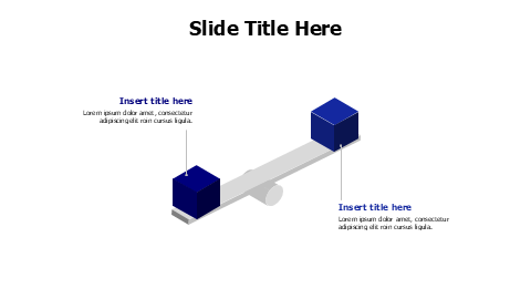 2 unbalanced 3D blocks infographic