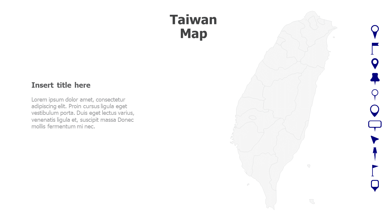Map,Editable map,pins,countries,counties,infographics,continent,powerpoint,powerpoint infographics,Google slides,Keynote,Taiwan Map