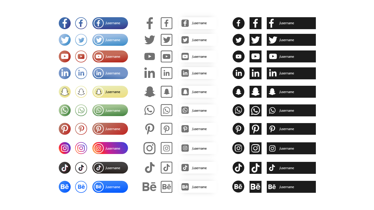 social media icons library