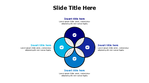 Four Circle Venn Diagram Overlap Template