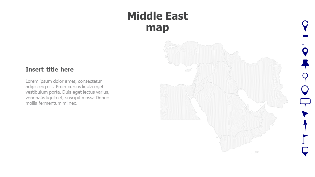 Map,Editable map,pins,countries,counties,infographics,continent,powerpoint,powerpoint infographics,Google slides,Keynote,Middle East map