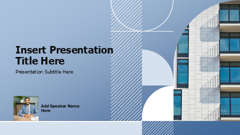 Real Estate Geometric Building Cover Design | PPT Design