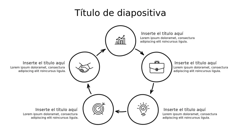 Diagrama de Flujo Circular de Proceso Empresari… | PPT Design