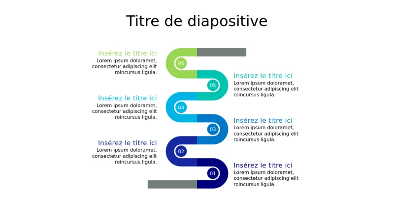 Infographie Feuille de Route en 5 Étapes | PPT Design