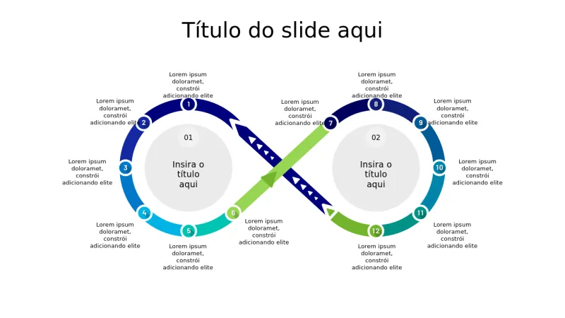 Infográfico de Processo em Loop Infinito de 12 … | PPT Design