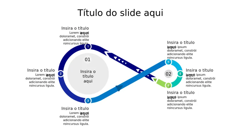 Diagrama de Processo de Loop Infinito em Seis P… | PPT Design