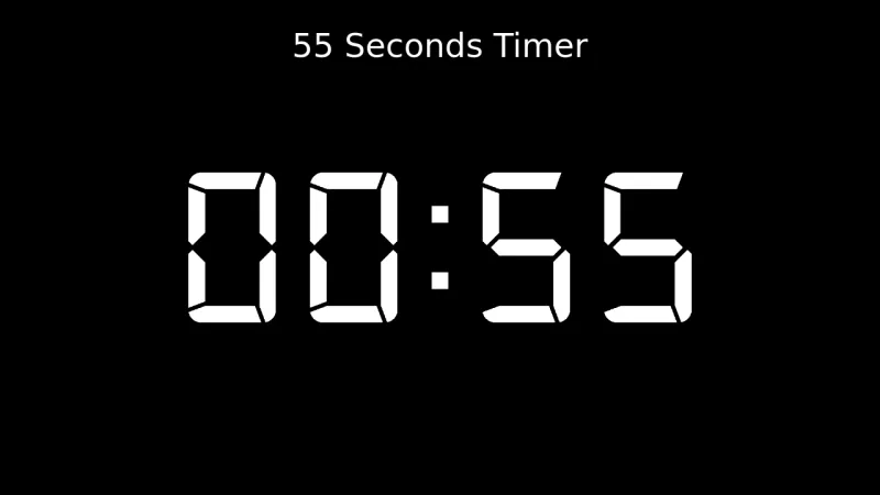 55秒数字时钟计时器 | Timer | PPT Design