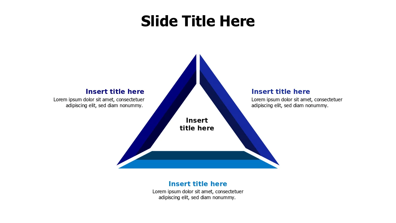 4-Point Triangle Framework Infographic | PPT Design