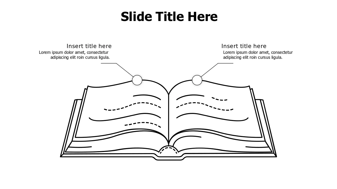 Open Book Two Chapter Learning Template | PPT Design