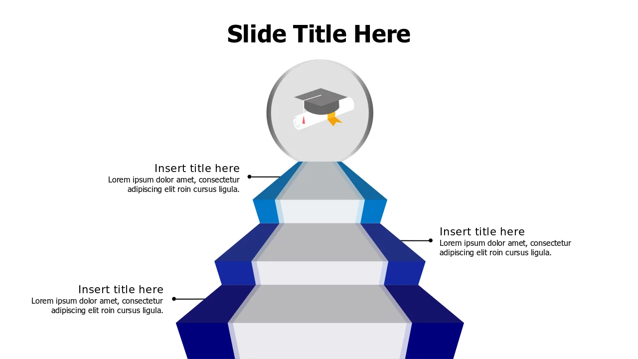 3-Step Graduation Achievement Pyramid Infograpâ€¦ | PPT Design