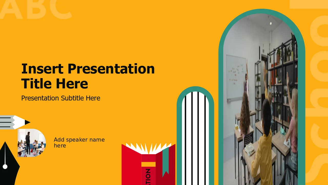 Primary School Student Cover Template | PPT Design