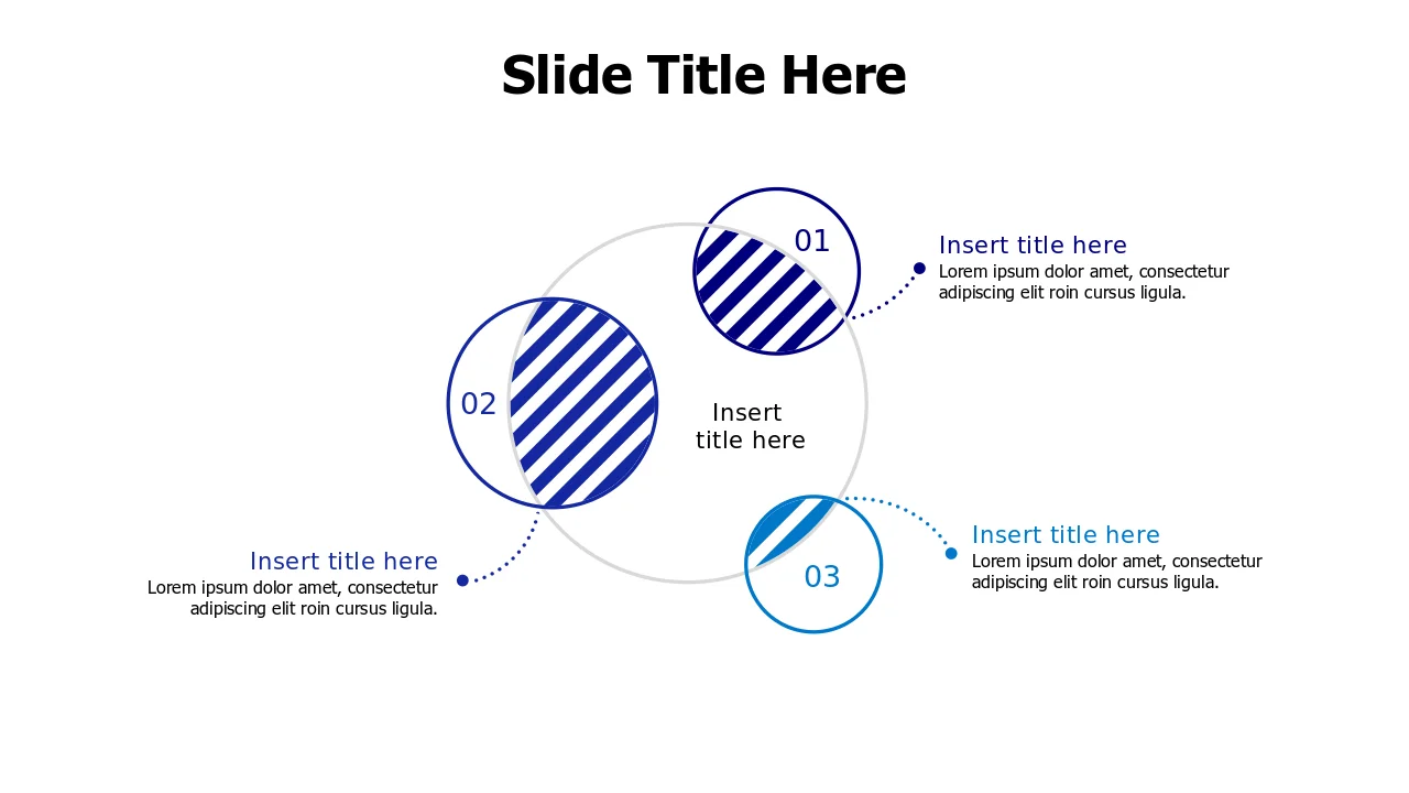 Three Circle Overlap Venn Diagram | PPT Design