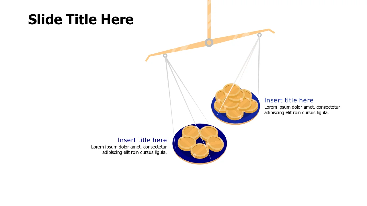 Point Balance Examples Two-Point Balance Scale Comparison Infographic | PPT Design