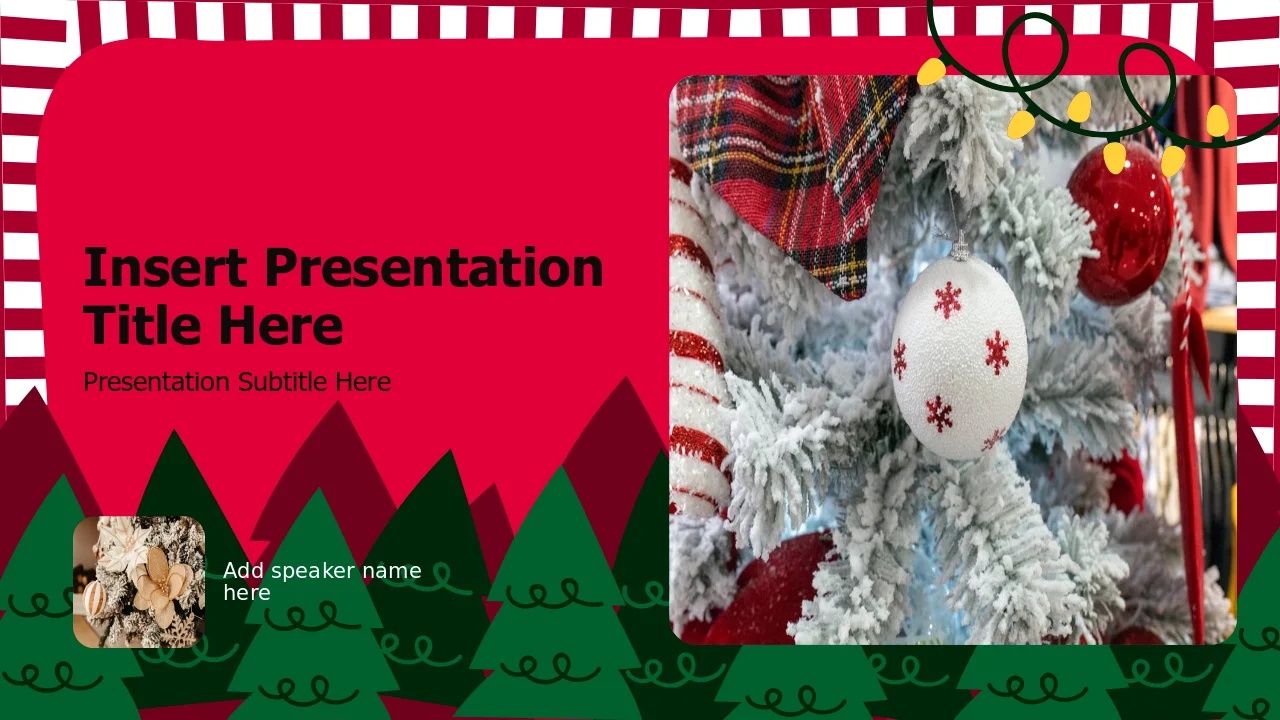 Christmas Party Celebration Cover Template | PPT Design