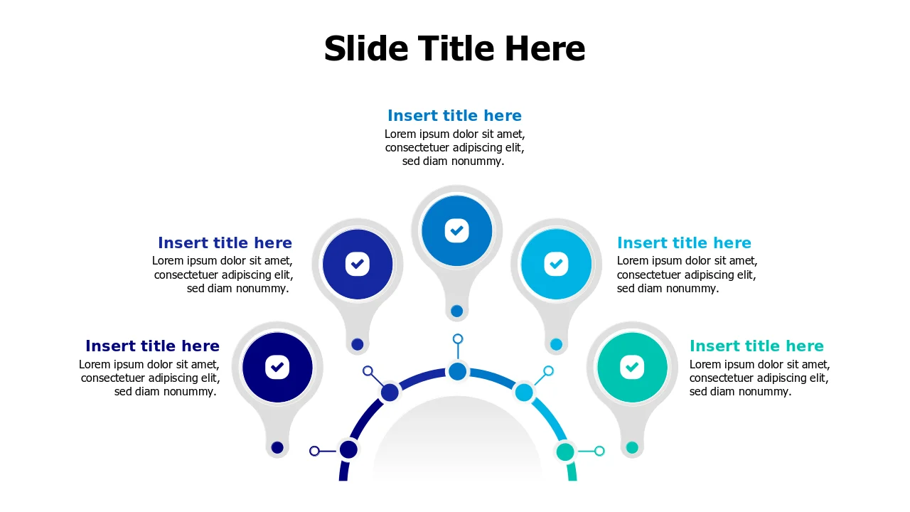 Five Point Central Hub Process Diagram — Alterâ€¦ | PPT Design