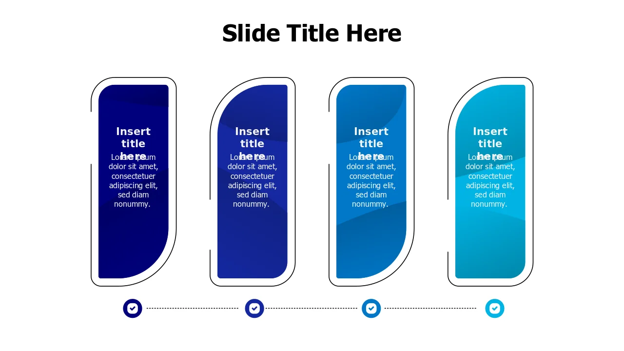 Timeline Ppt Reference Rounded Four Stage Rounded Vertical Timeline Layout | PPT Design