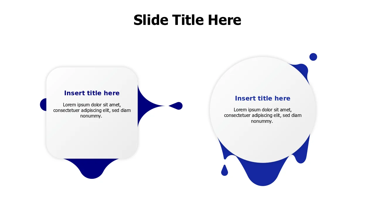 Two Quote Bubbles Speech Layout | Quotes | PPT Design