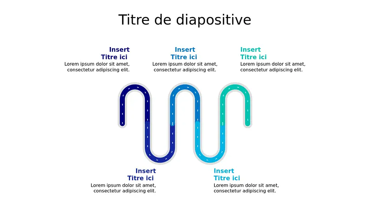 Infographie de Feuille de Route en 5 Étapes avâ€¦ | PPT Design