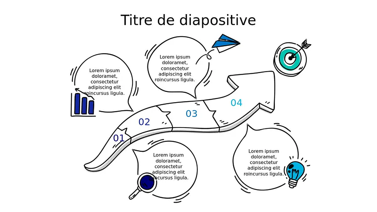 Infographie de parcours fléché d'atteinte d'obâ€¦ | PPT Design